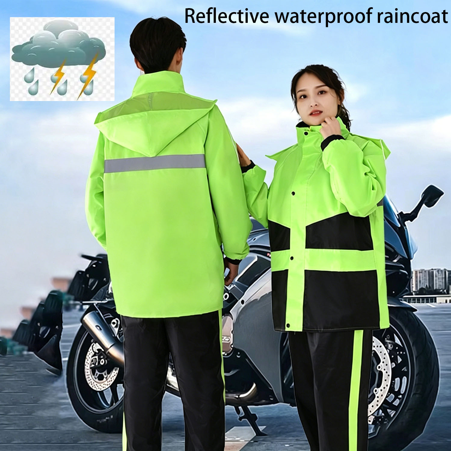 Motorcycle Raincoat Suits Men  - огляд і ціна Motorcycle Gear For Woman