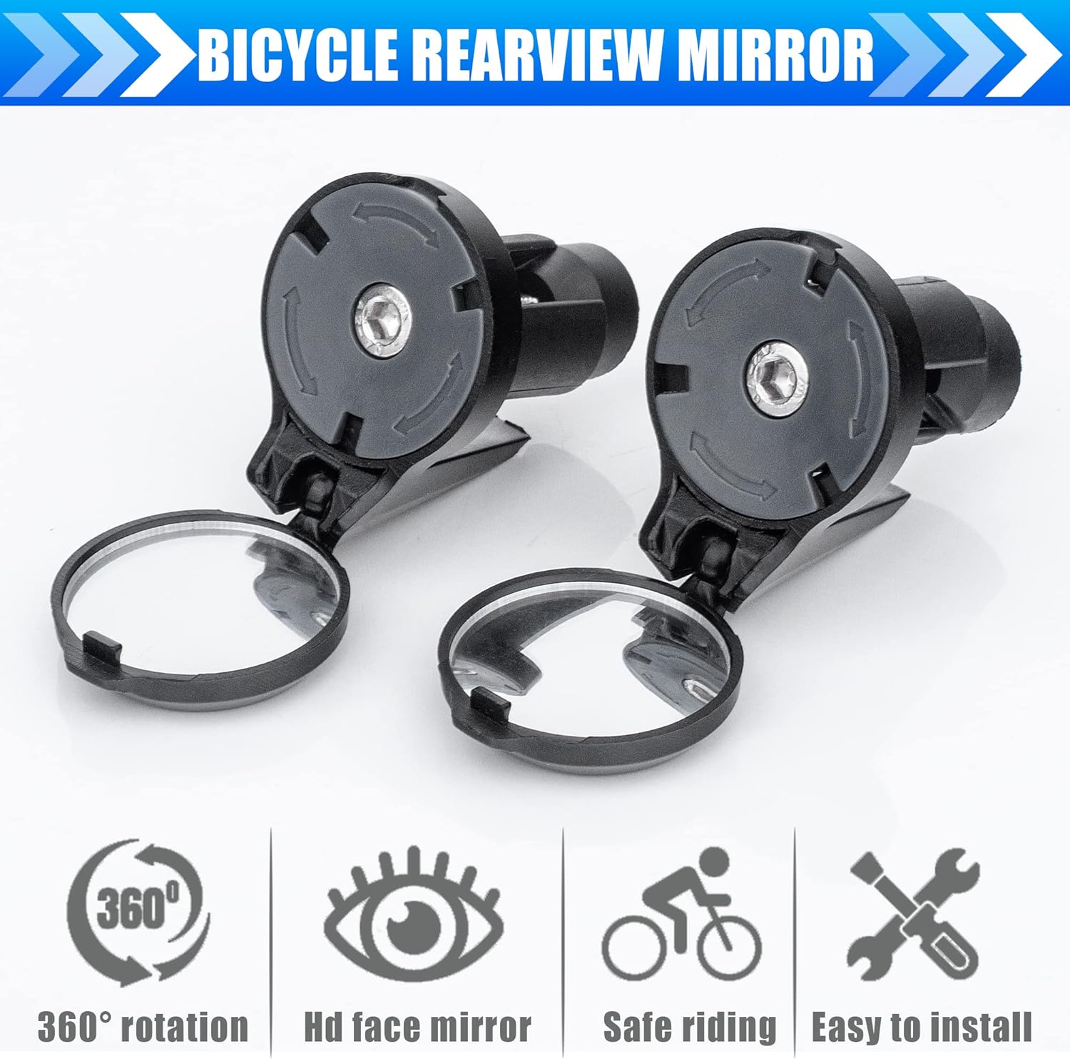 1/2pcs Bicycle Rearview Mirror - огляд і ціна Mirror Extender Bar