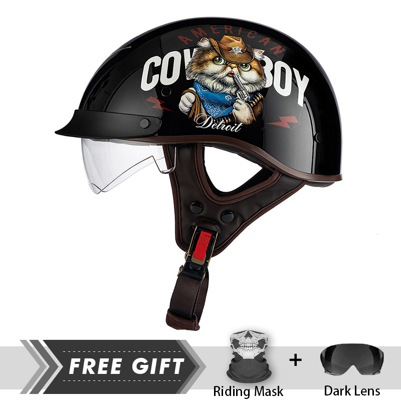 Crash Headpiece Half Face Helm - огляд і ціна Motorcycle Gear In Store