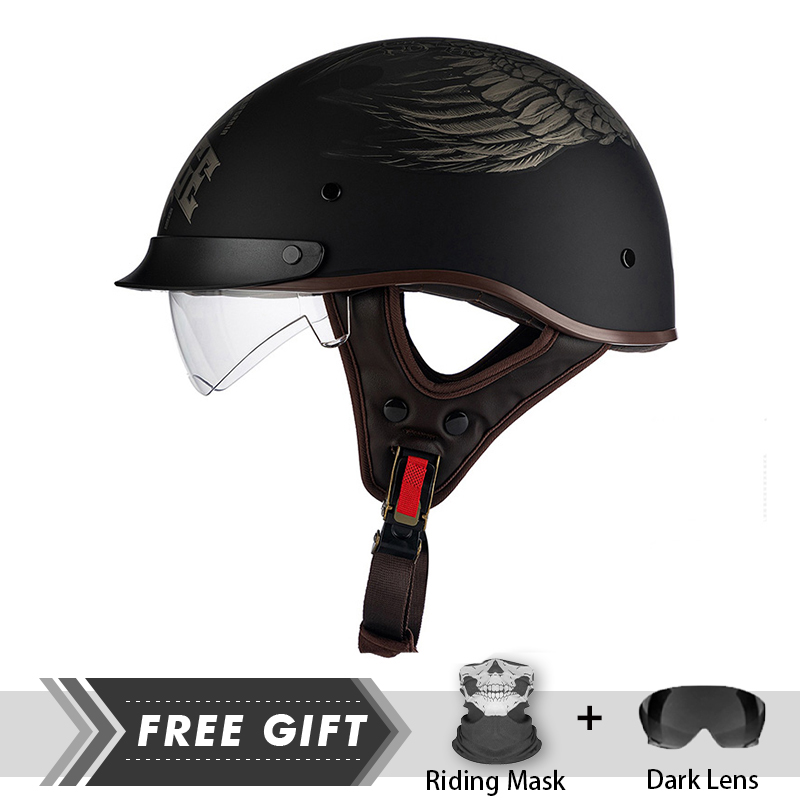 Crash Headpiece Half Face Helm - огляд і ціна Motorcycle Gear In Store