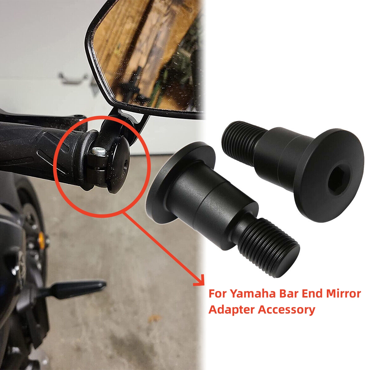 Motorcycle Bar End Mirror Adap - огляд і ціна Mirror Extender Bar