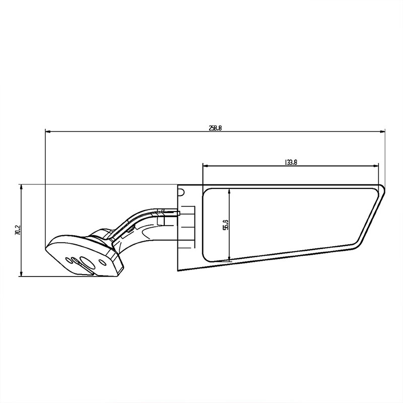 For KAWASAKI ZX4RR/ZX25R/ZX6R/ - огляд і ціна Mirror Extender Bar