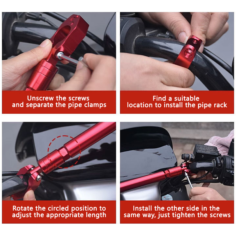SEAMETAL Motorcycle Adjustable - огляд і ціна Mirror Extender Bar