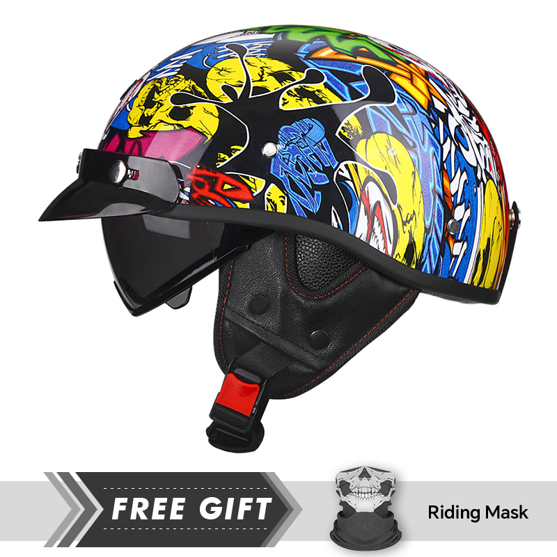 Half Motorcycle Helmet DOT ECE - огляд і ціна Motorcycle Gear In Store